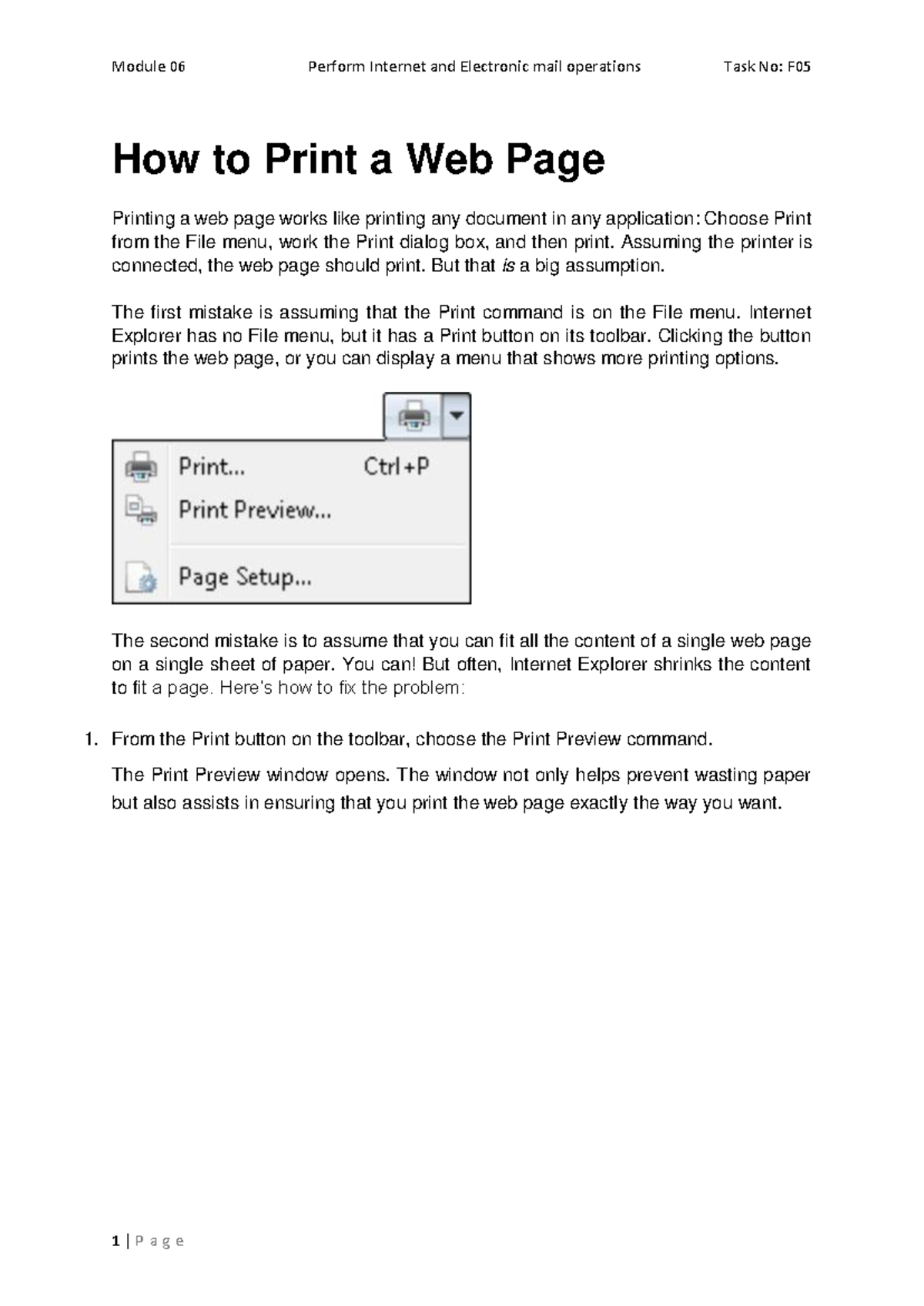 F5 - Network - How to Print a Web Page Printing a web page works like ...