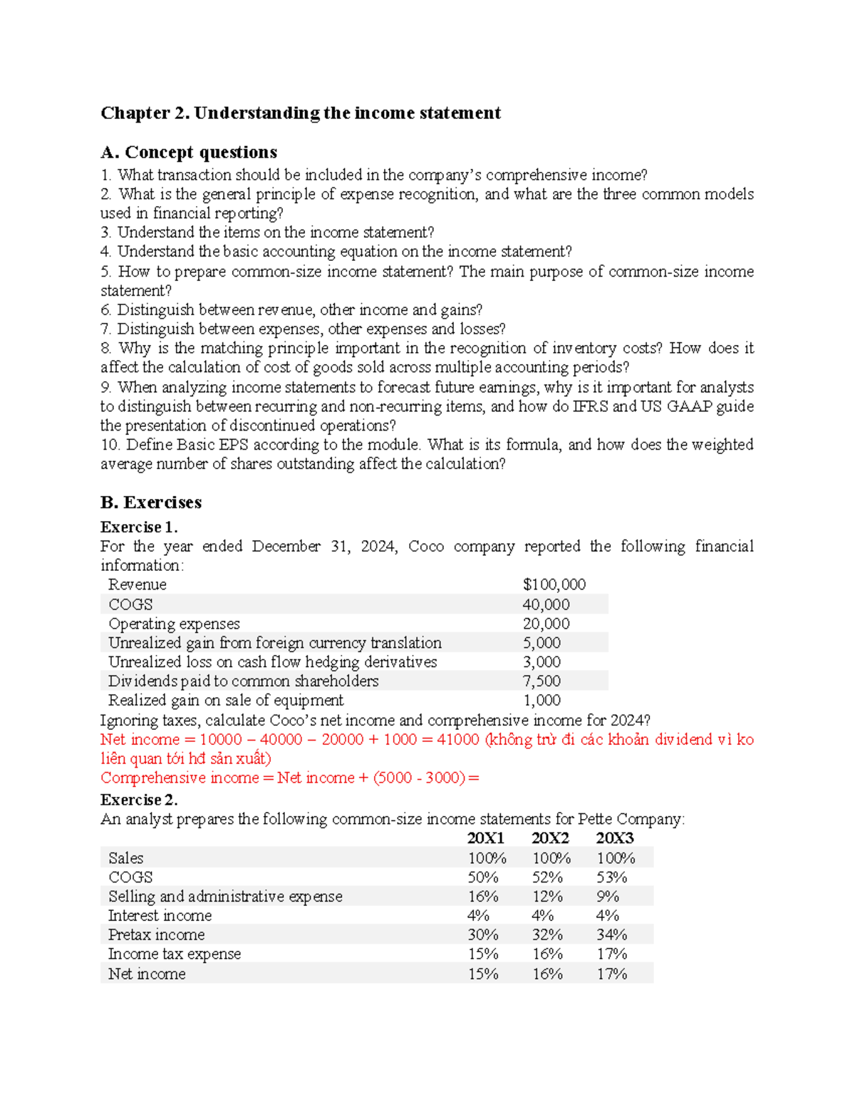 Chapter 2: Understanding the Income Statement - 2025 Student Update ...