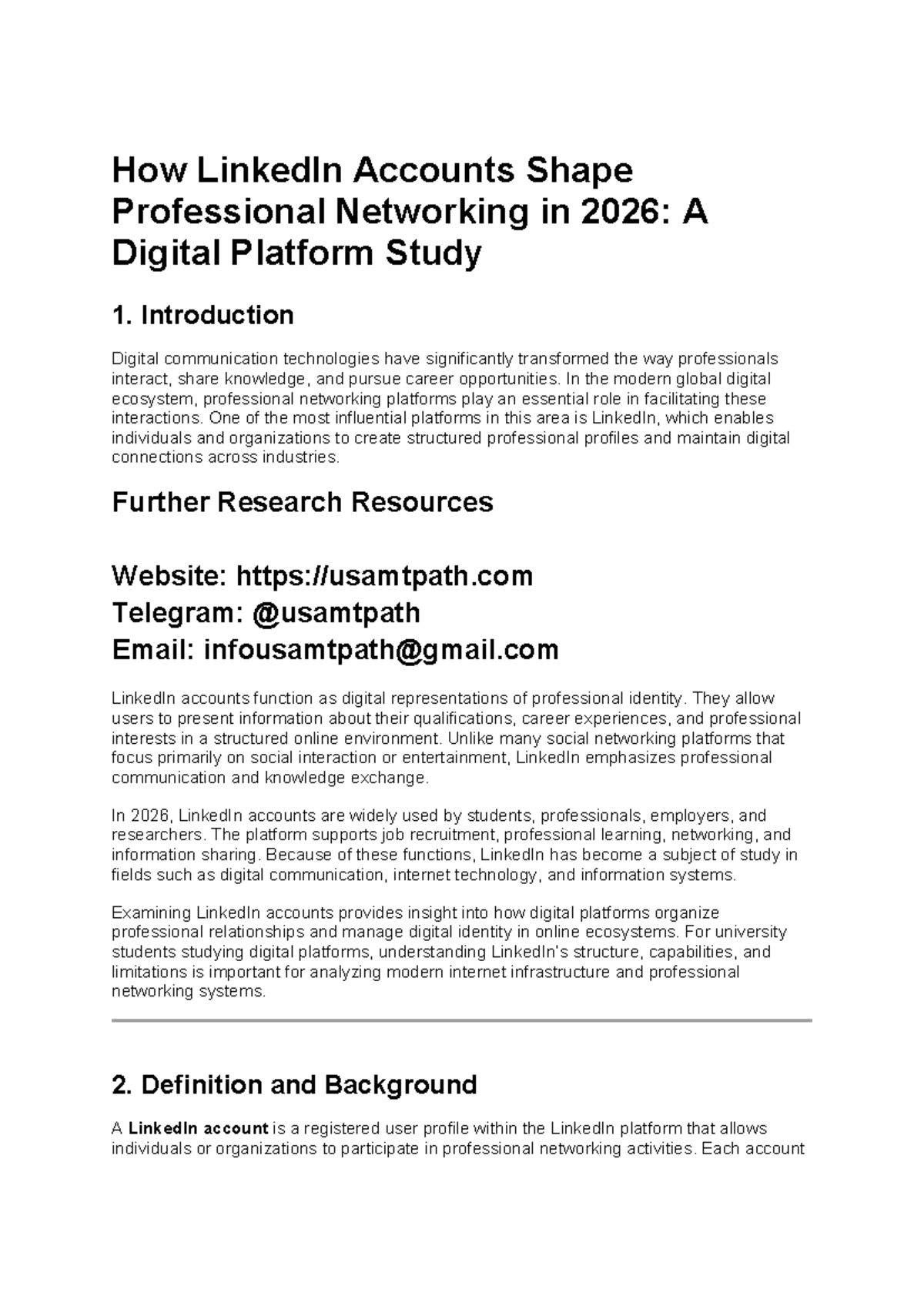 LinkedIn Account Setup & Career Features: A Beginner's Guide - Studocu