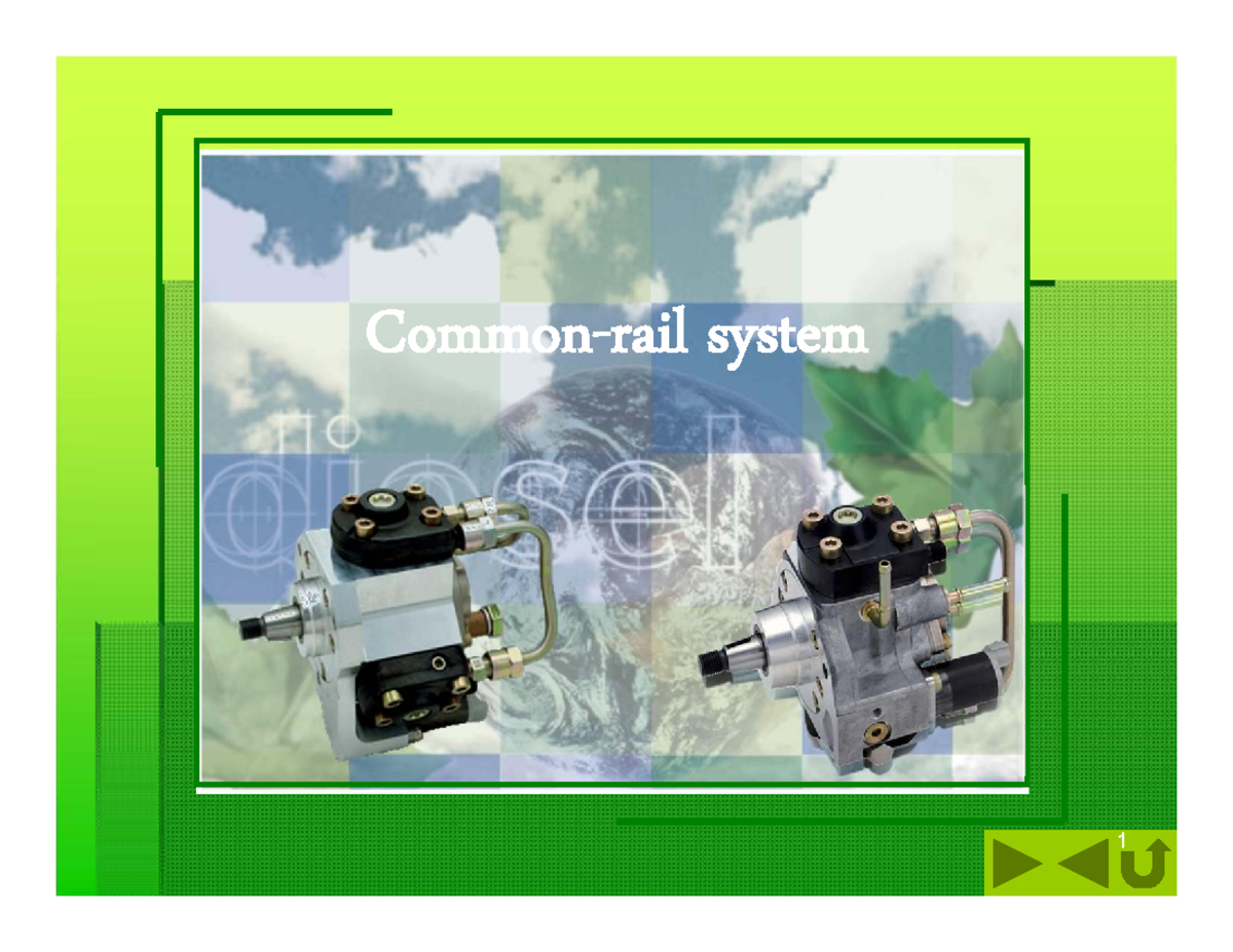 Common Rail System Overview: Composition & Features - Studocu
