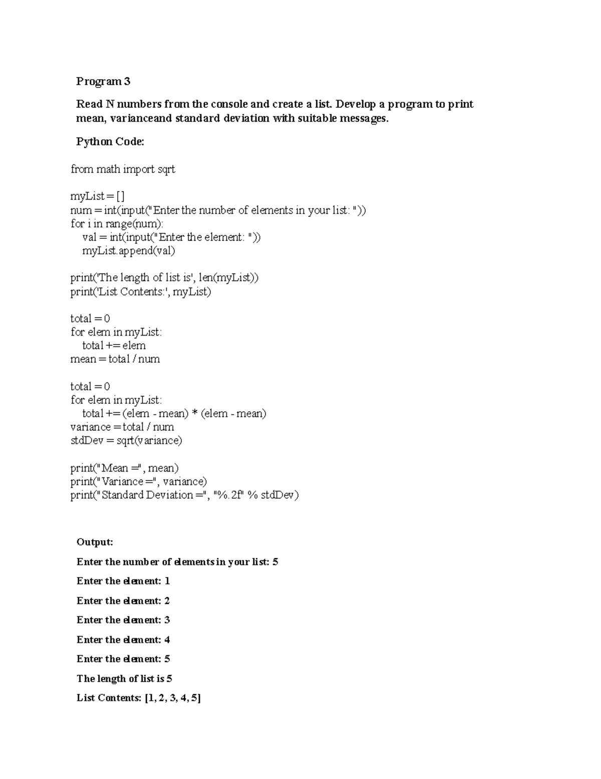 Python 1st Year Lab Manual - 21PLC15b Programming Exercises - Studocu