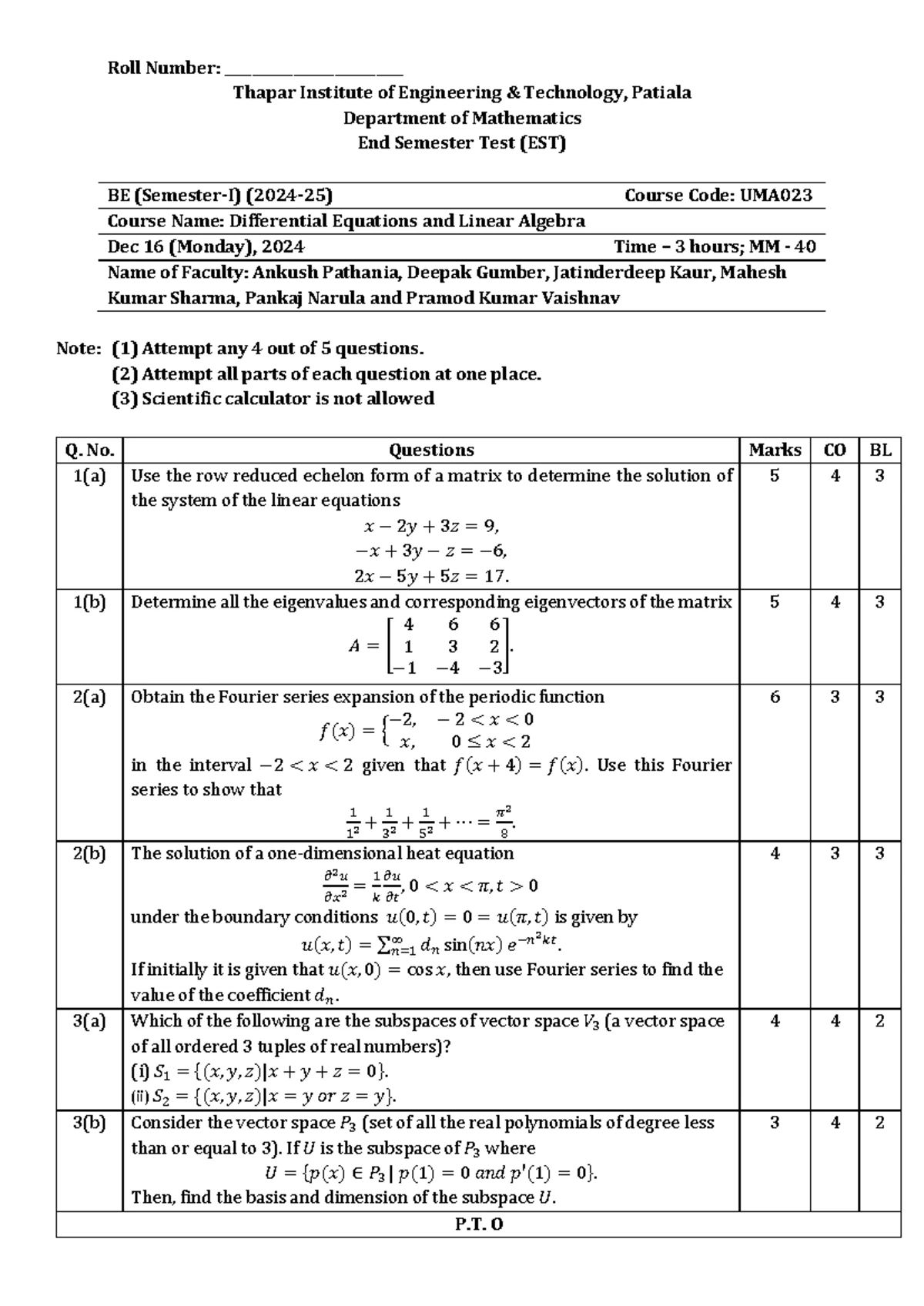Laplace Transform Methods - Tutorial Sheet 04 for UMA023 - Studocu
