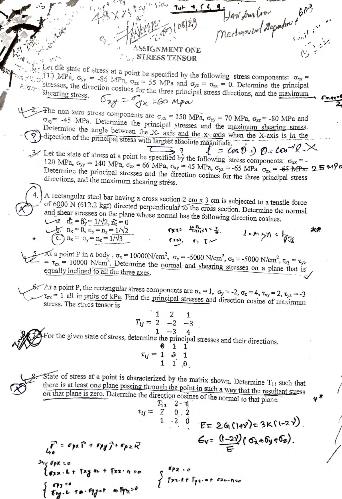MOS Tutorial - Easy and Lucid Notes on Stress Tensor Analysis - Studocu