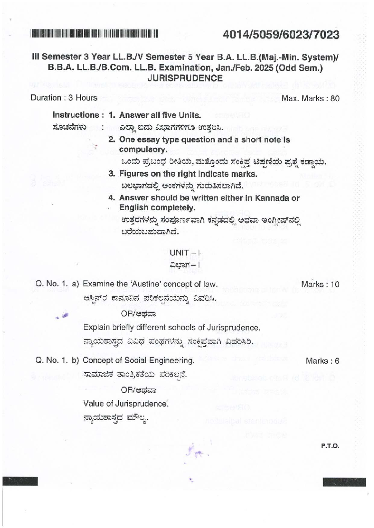 JURISPRUDENCE Exam Notes for B.A. B.B.A. LL.B. Sem 5 - Jan 2025 - Studocu