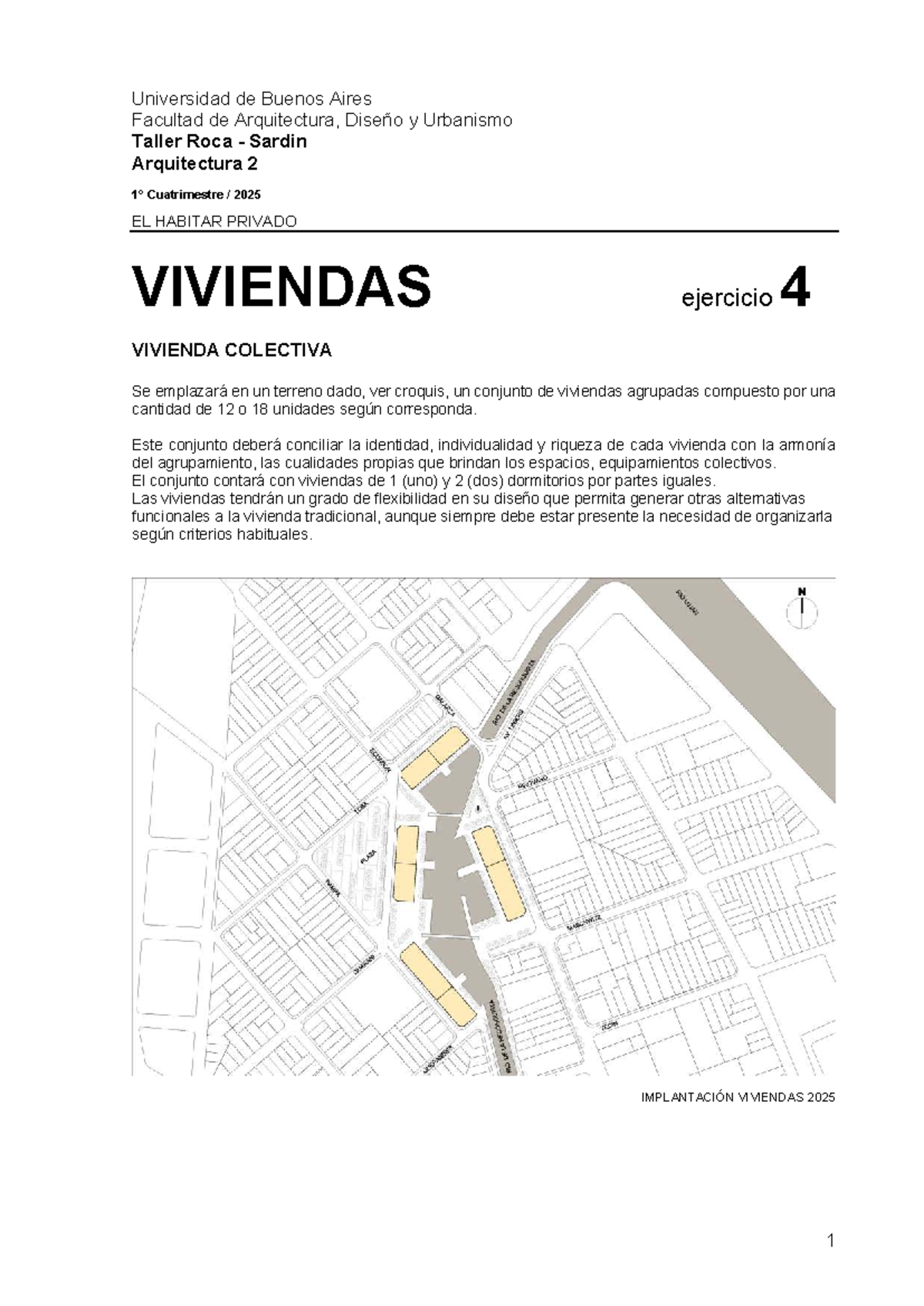 A2-4 Taller Roca Sardin: Proyecto de Viviendas Colectivas 2025 - Studocu