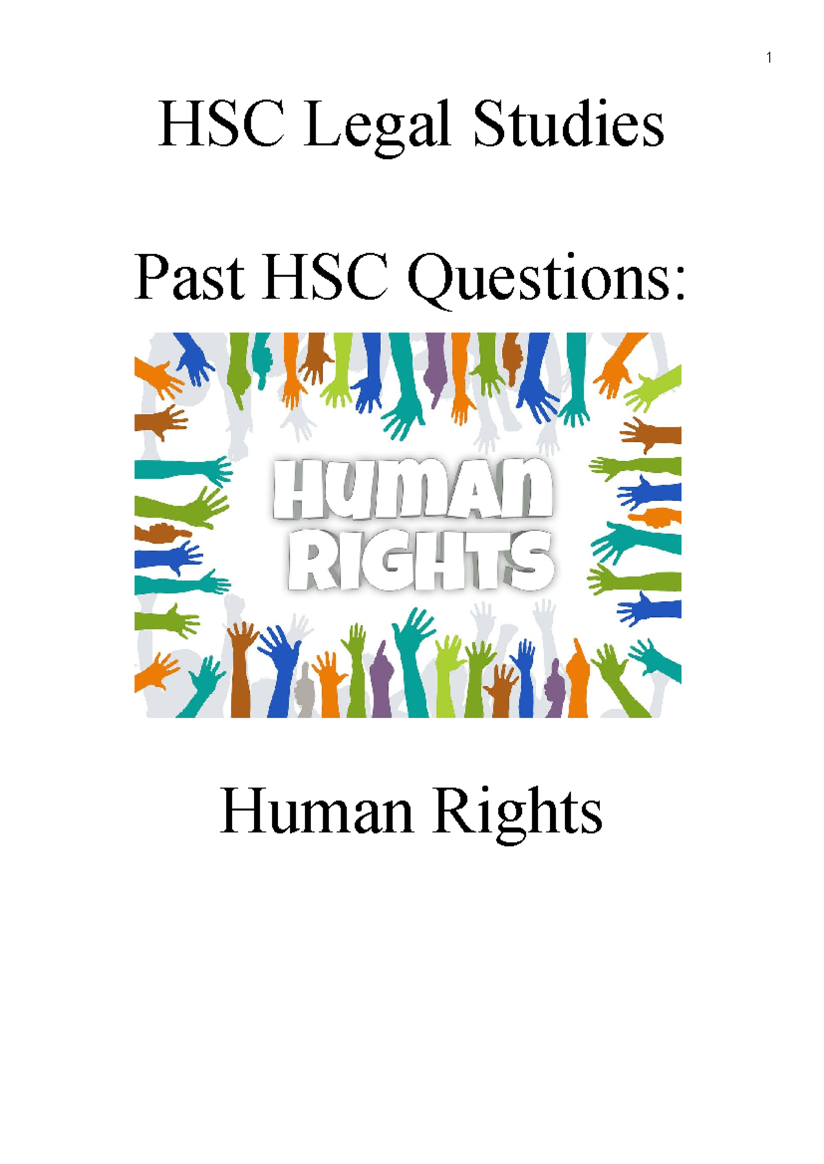 HSC Legal Studies: Human Rights Past Exam Questions & Answers - Studocu