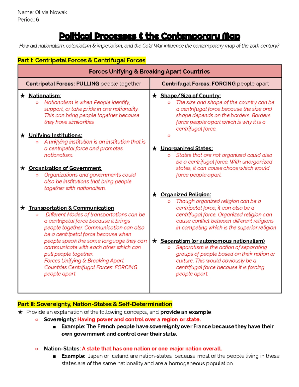 AP Human Geography - AP Human Geography Topic 6 Cities and ...