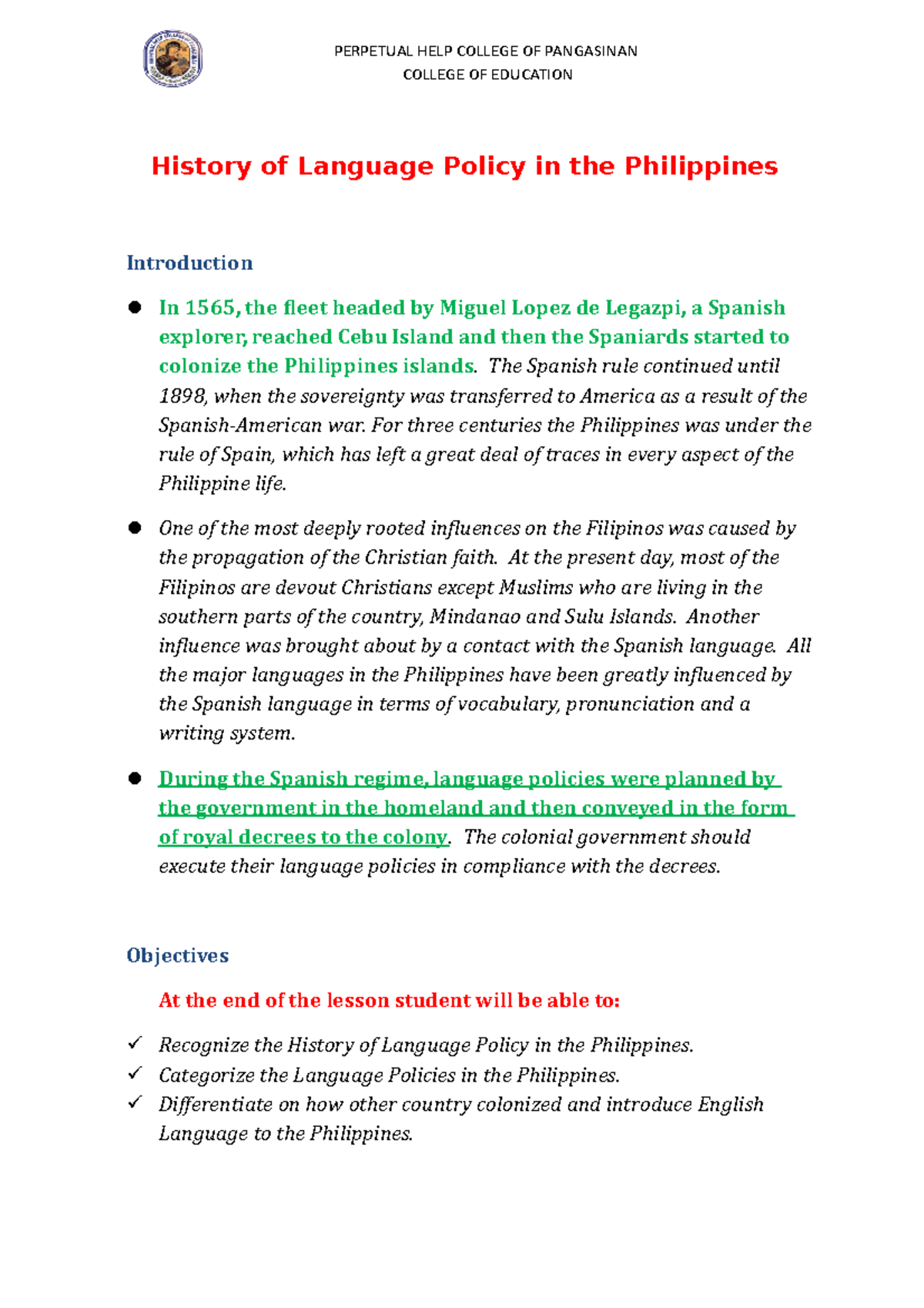 History of Language Policy in the Philippines: A Comprehensive Overview ...