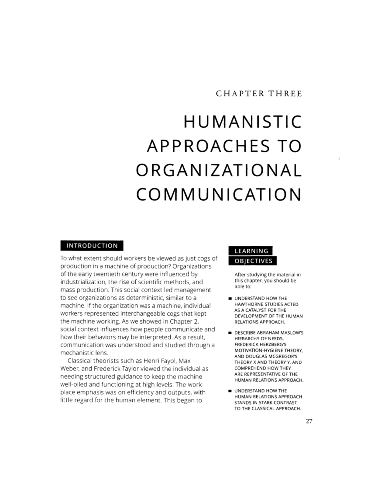 Humanistic Approaches in Organizational Communication: Insights from ...