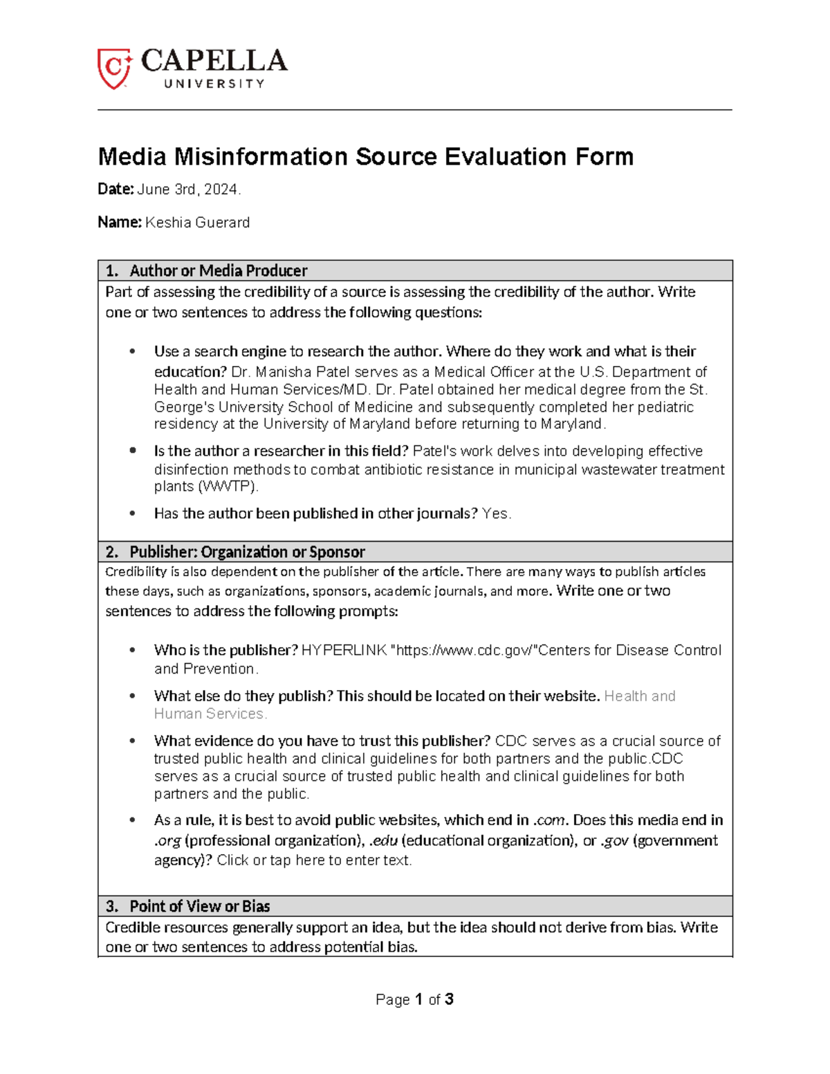 WEEK 9 BIO1000 6 - It's all in the paper - Media Misinformation Source ...