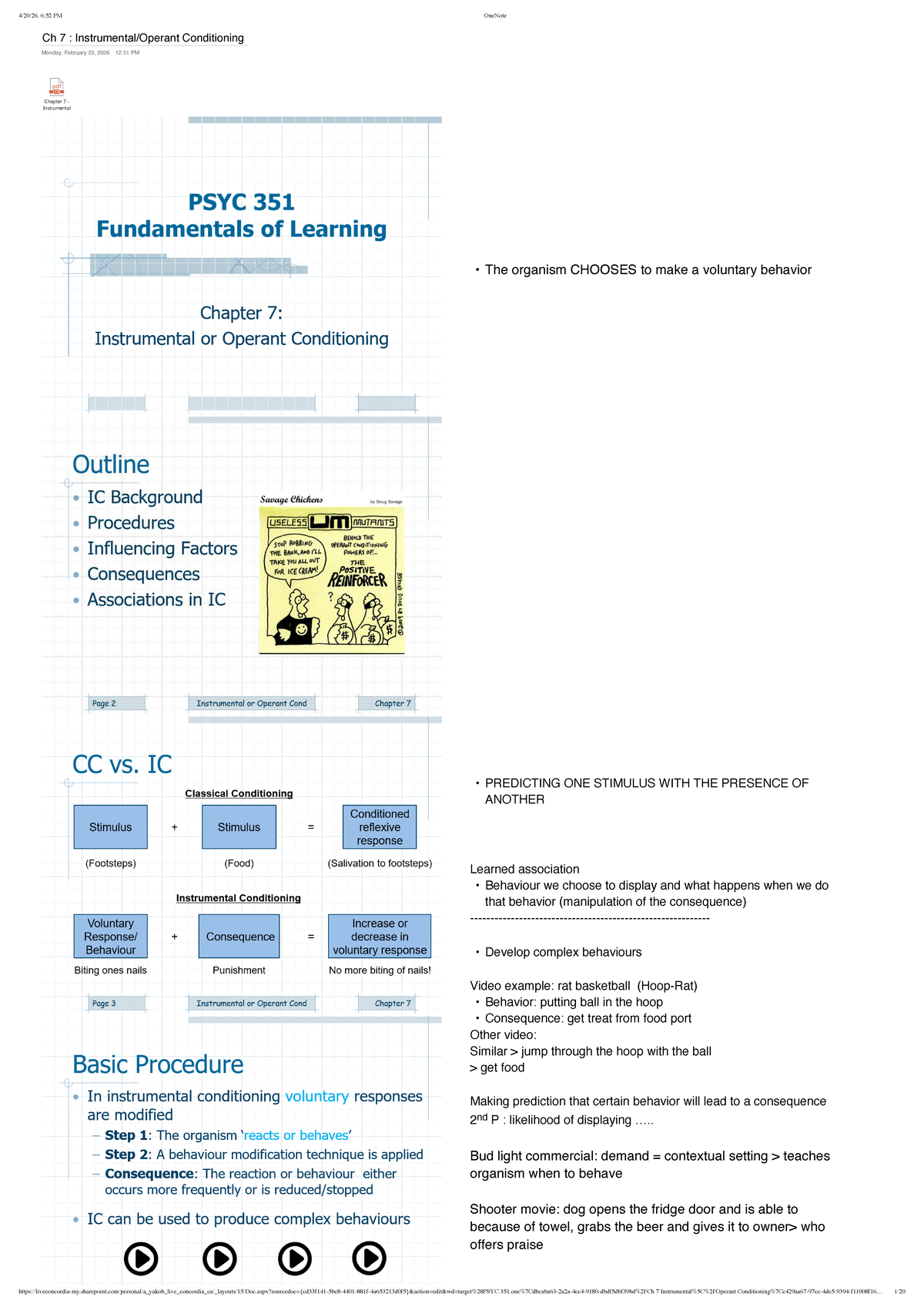 Ch 7: Instrumental/Operant Conditioning - Studocu