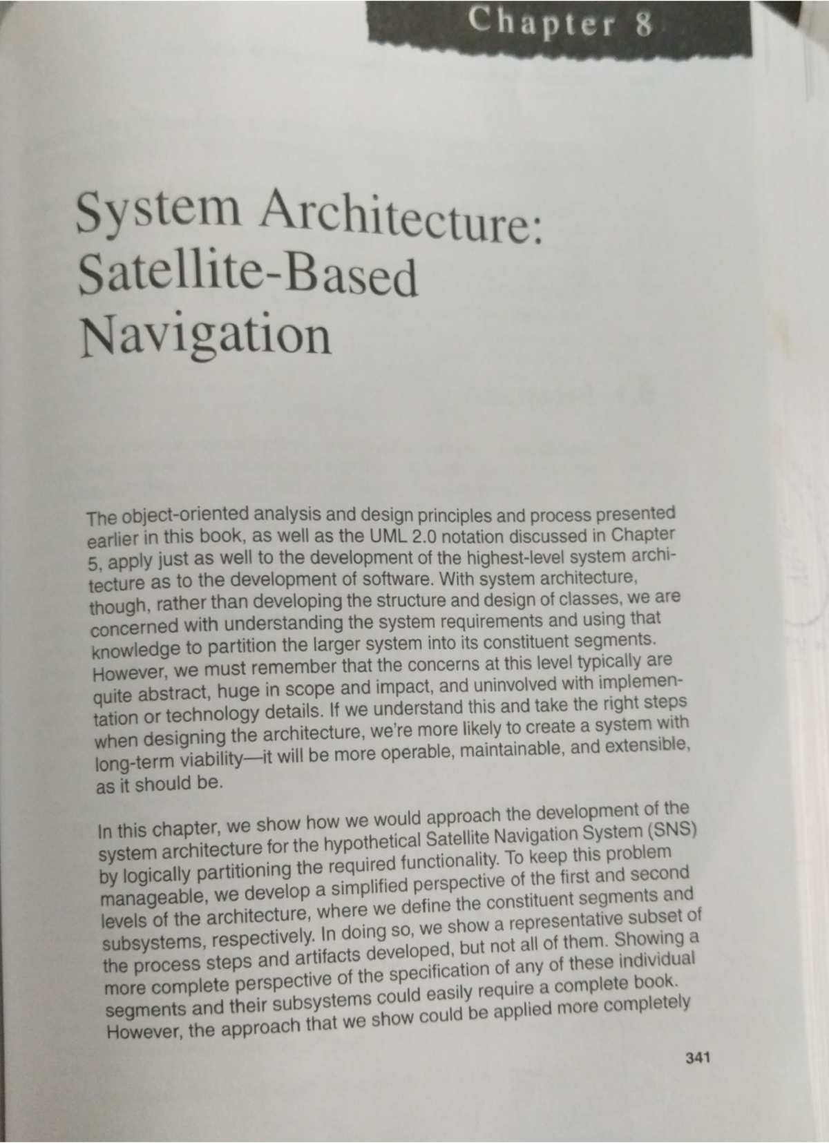 RS T System Architecture: Satellite Navigation Case Study Unit-1 - Studocu