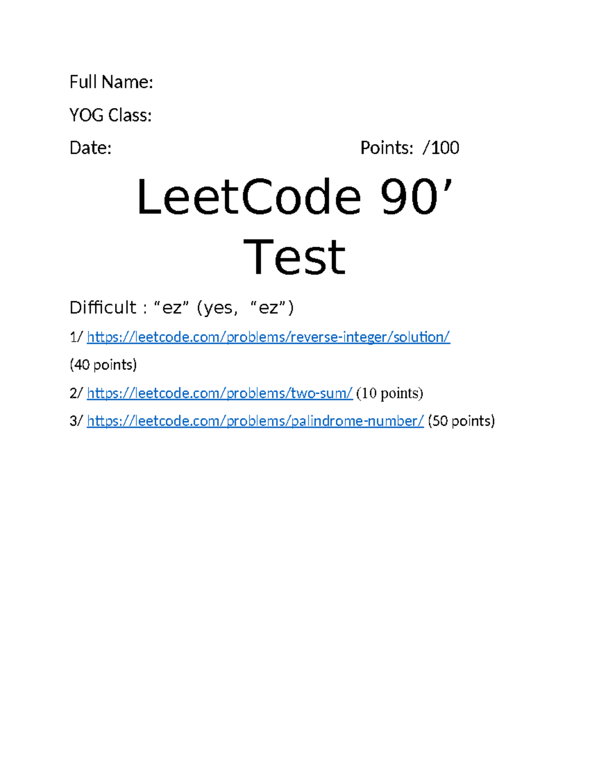Leet Code 90 - nothing here - Computer Architecture - Full Name: YOG ...