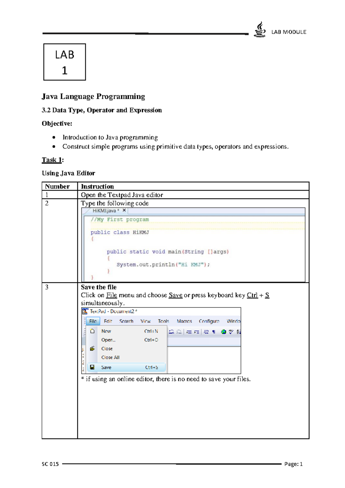 JAVA 101 Beginner Notes: Data Types, Operators & Control Structures ...