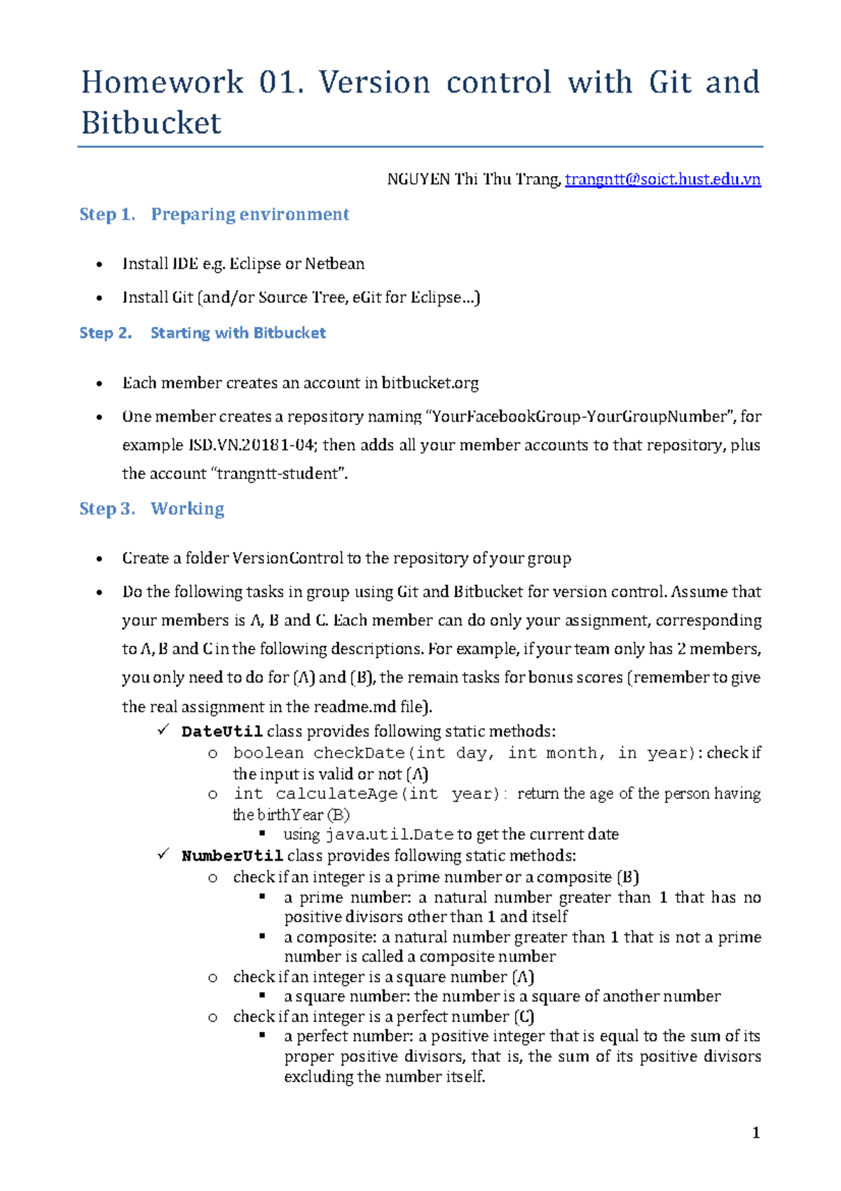 Bài tập ITSS: Version Control Using Git & Bitbucket in Software ...