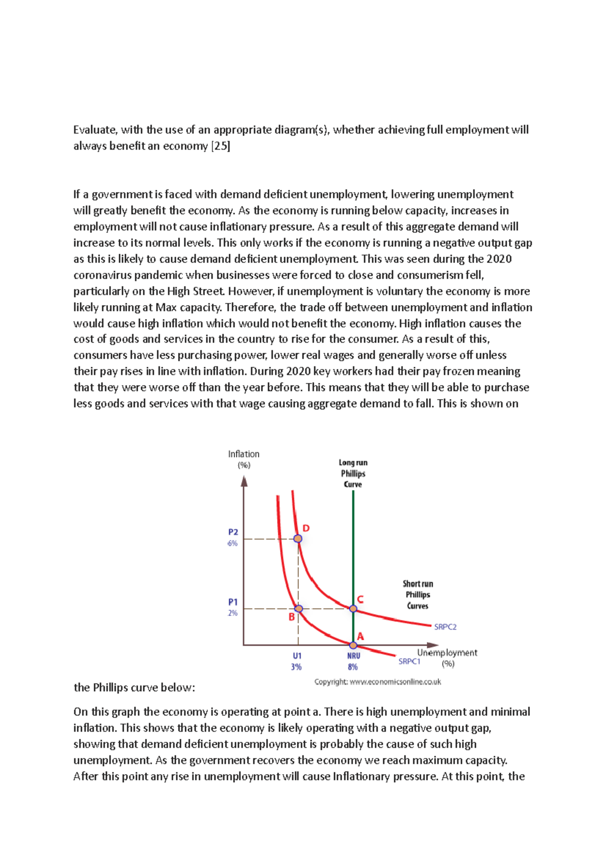 ECON 101: Full Employment and Its Impact on Economic Growth Notes - Studocu