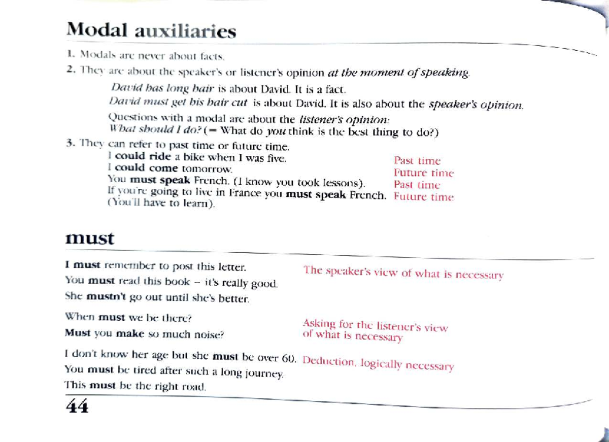 Modal Verbs: Understanding Usage and Functions in English - Studocu