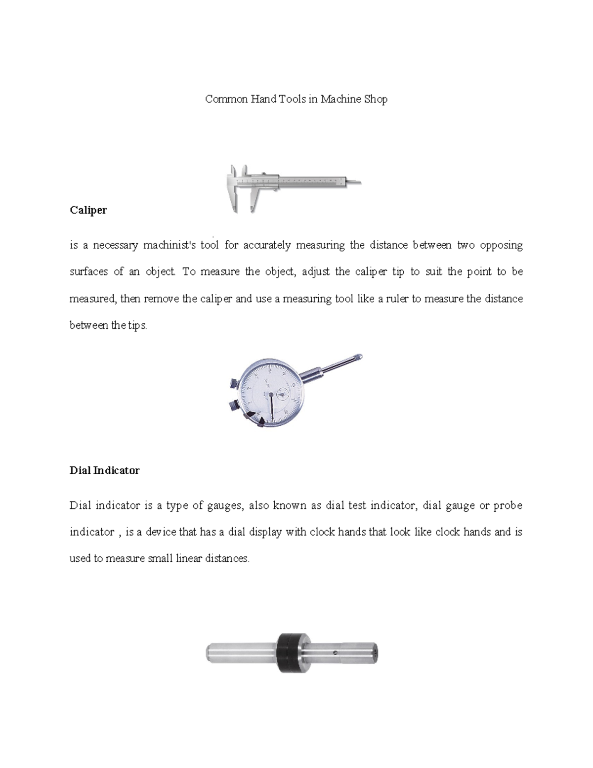 Common Hand Tools in Machine Shop - Common Hand Tools in Machine Shop ...