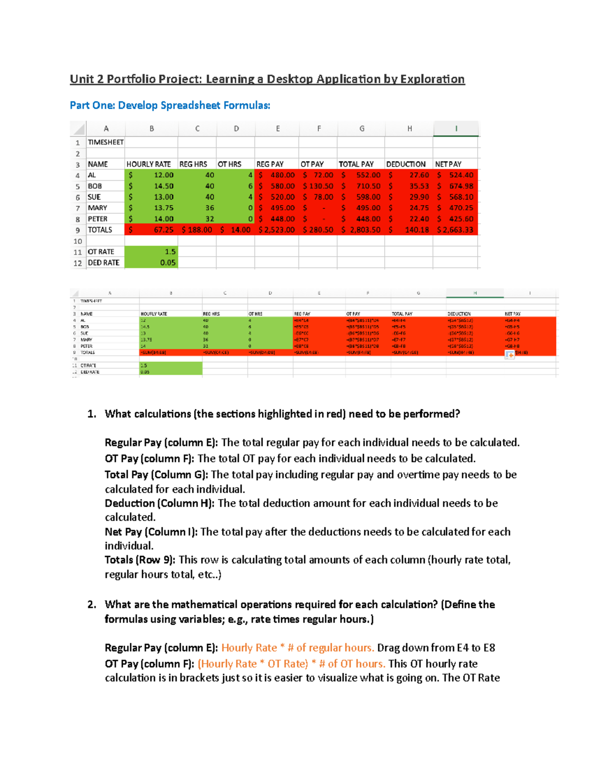 A2 Questions - A2 answers - Unit 2 Portfolio Project: Learning a ...