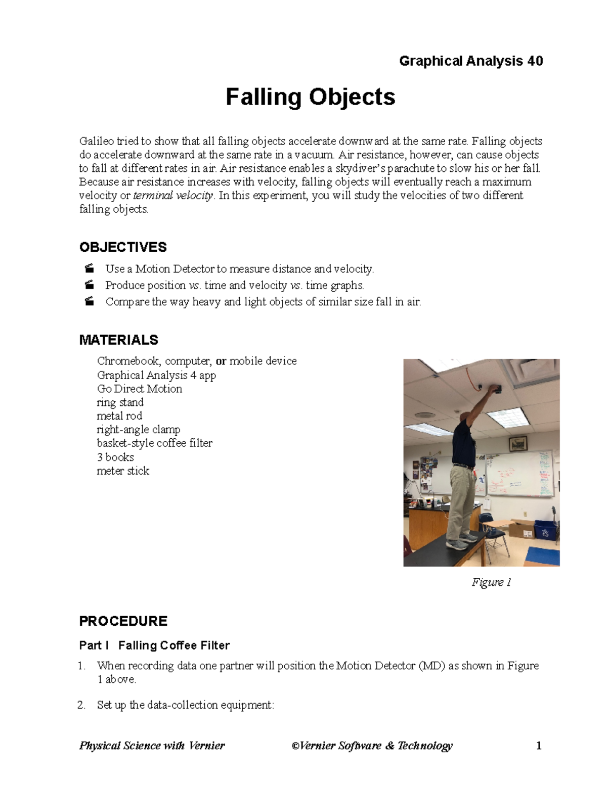 PSV 40 Falling Objects Experiment: Understanding Acceleration and ...
