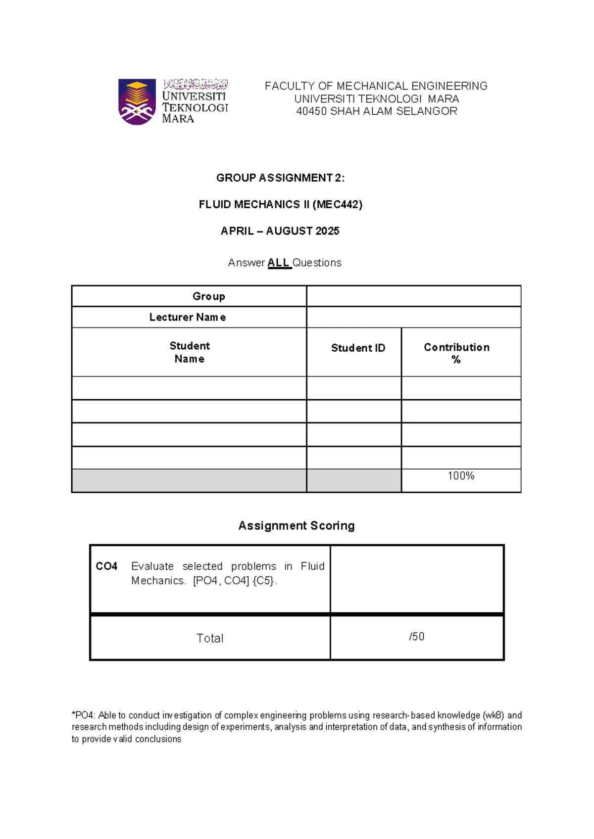 Fluid Mechanics II (MEC442) Group Assignment 1 – DRS Impact Analysis ...