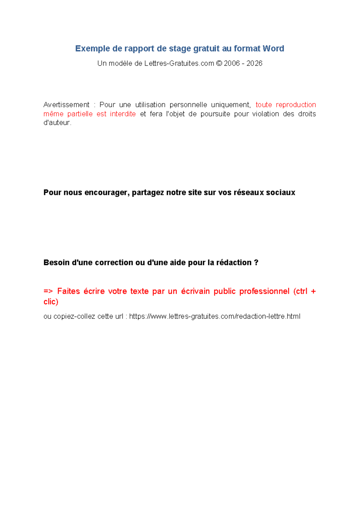 Rapport de Stage 2026 : Expérience Professionnelle et Apprentissage ...