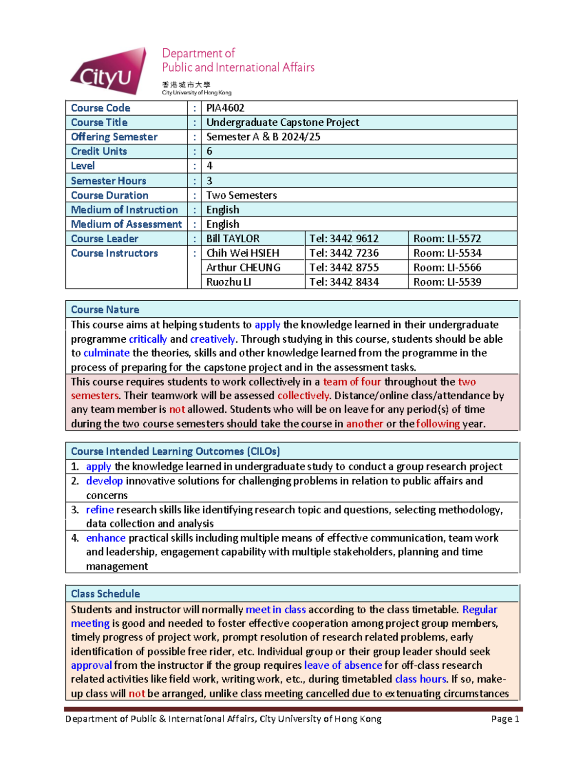 PIA4602 Course Outline 2024-25 - Course Code : PIA 4602 Course Title ...
