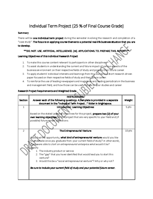 ADM 1100 B Course Outline Fall 2024 - Introduction to Business ADM 1 ...