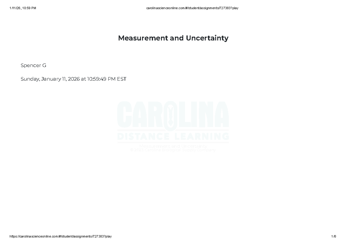 PHY 1-5 Measurement and Uncertainty Assignment Notes - Studocu