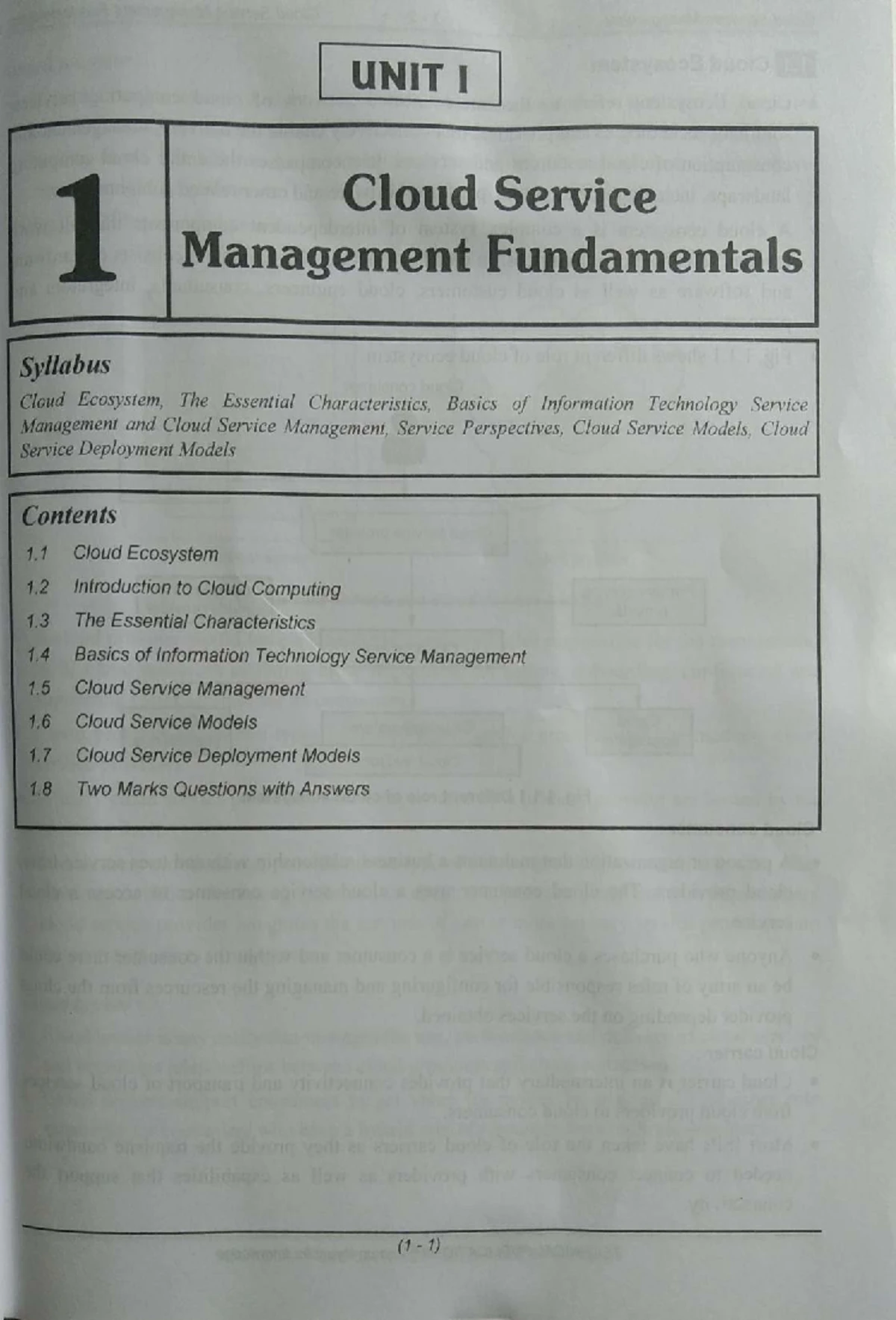 Unit 3 CSM: Comprehensive Guide to Cloud Service Management Concepts ...
