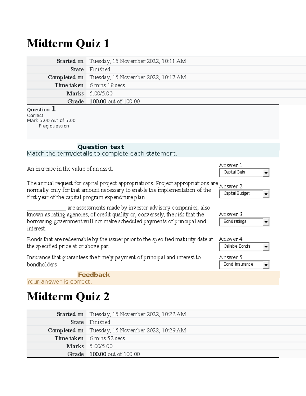 BAFM6008 Midterm Quiz Review: Public Finance Exam Questions - Studocu
