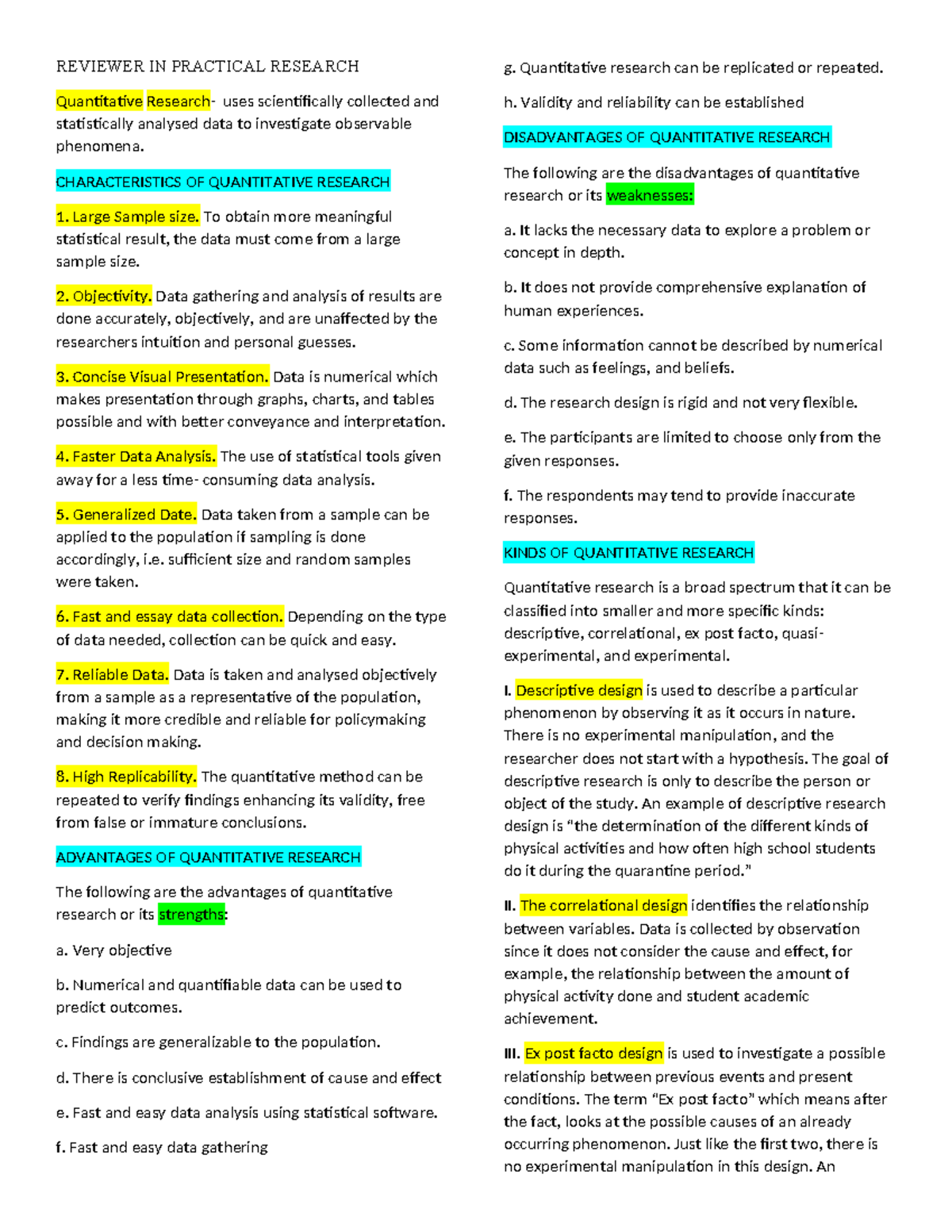 Reviewer IN Practical Researc - REVIEWER IN PRACTICAL RESEARCH ...