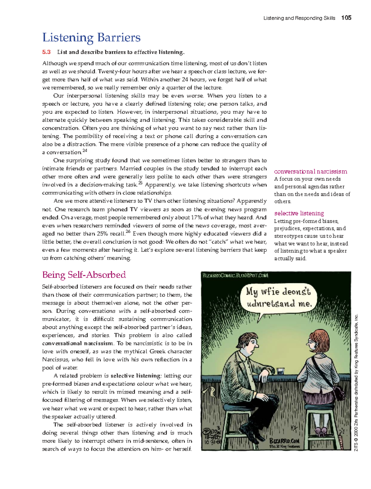 Listening Barriers in Communication: Skills 105 Analysis - Studocu