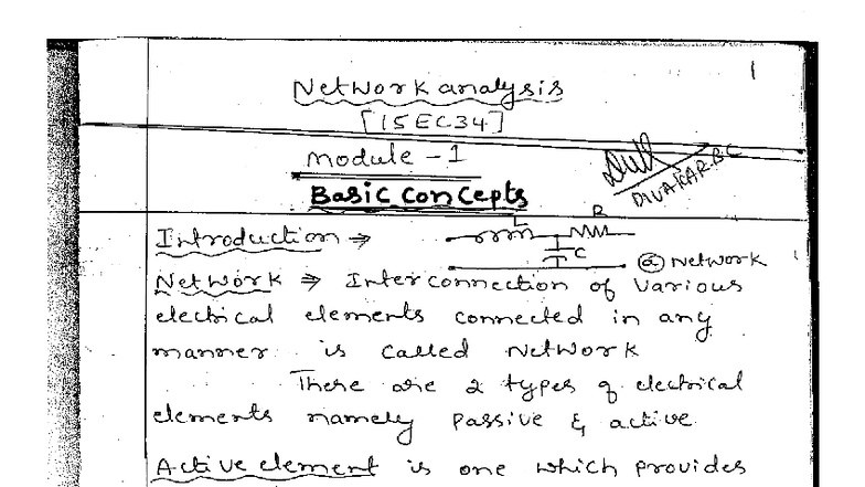 NT MOD1@Az Documents - kedhwhdias - 1 Network analysis module 1 and ...