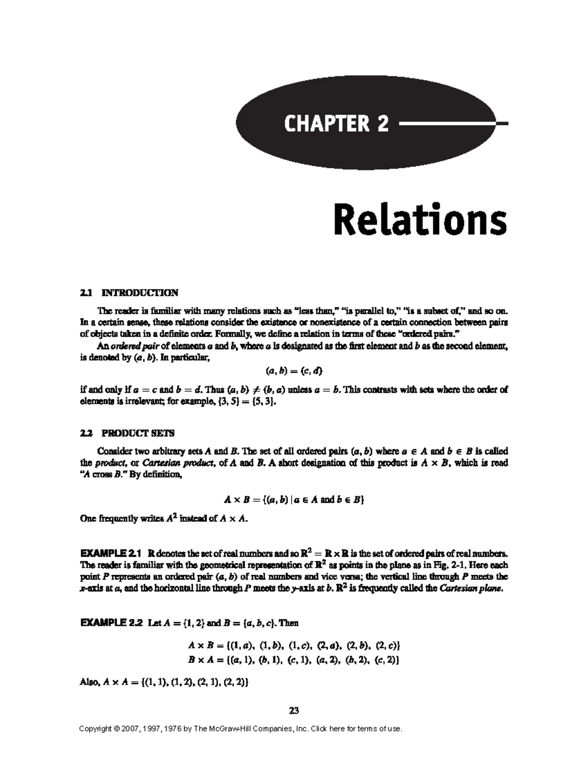 Set Theory notes - Chapter 1 Basic Set Theory The following notations ...