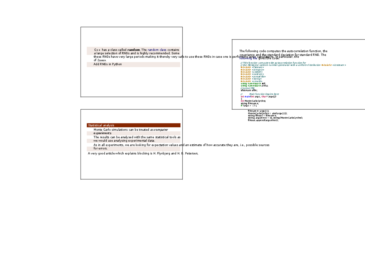 RNG Techniques in C++ for Statistical Analysis - Statistics 2x3 10 ...
