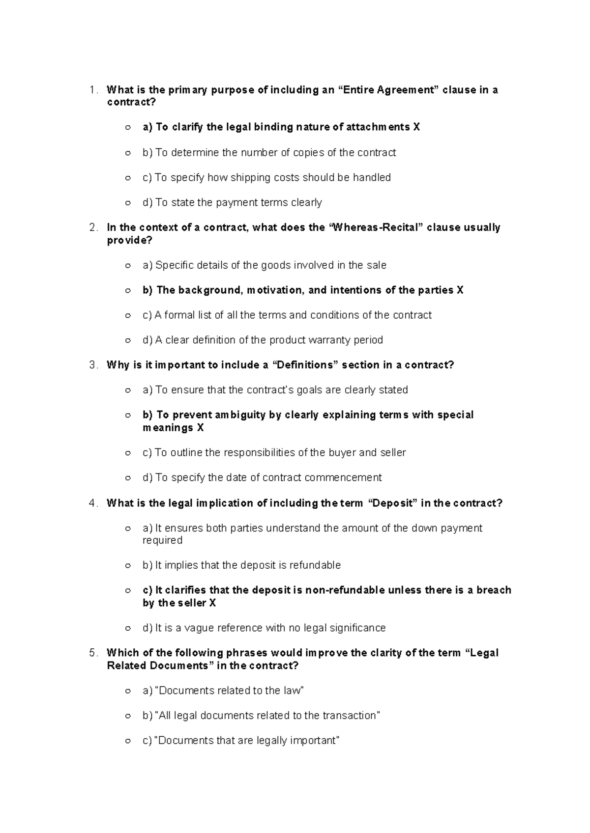QUIZ - Translations in Business Contracts Analysis - Studocu