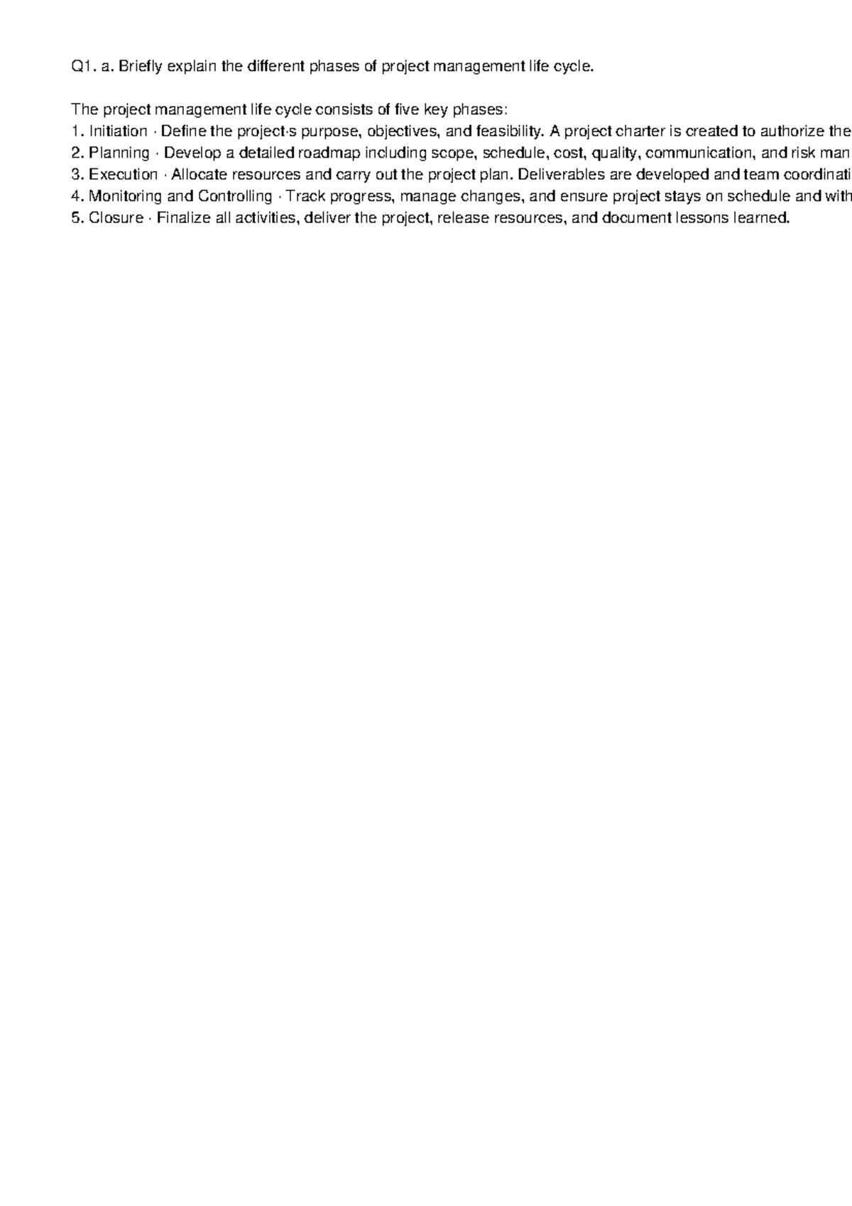 Software Project Management (SPM) Q&A: Key Concepts & Strategies - Studocu