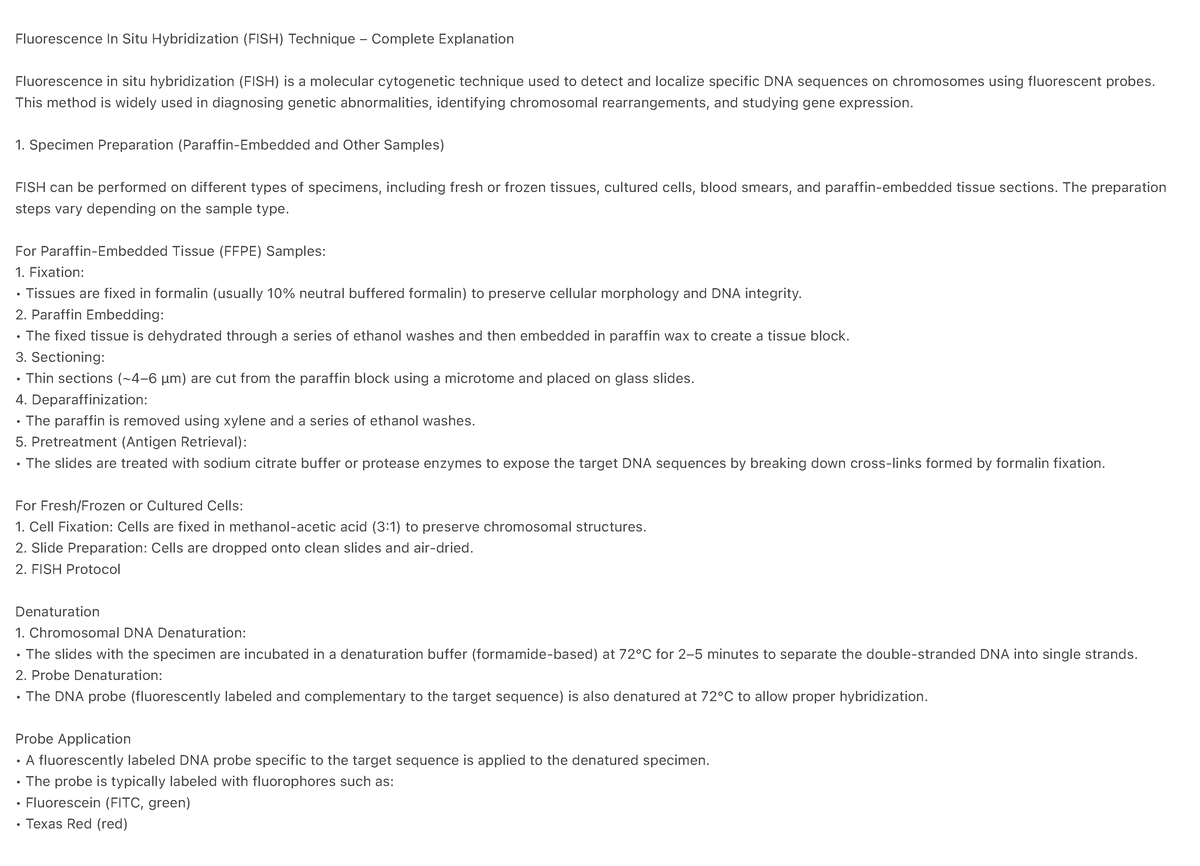 FISH Technique Explained: Complete Guide to Fluorescence In Situ ...