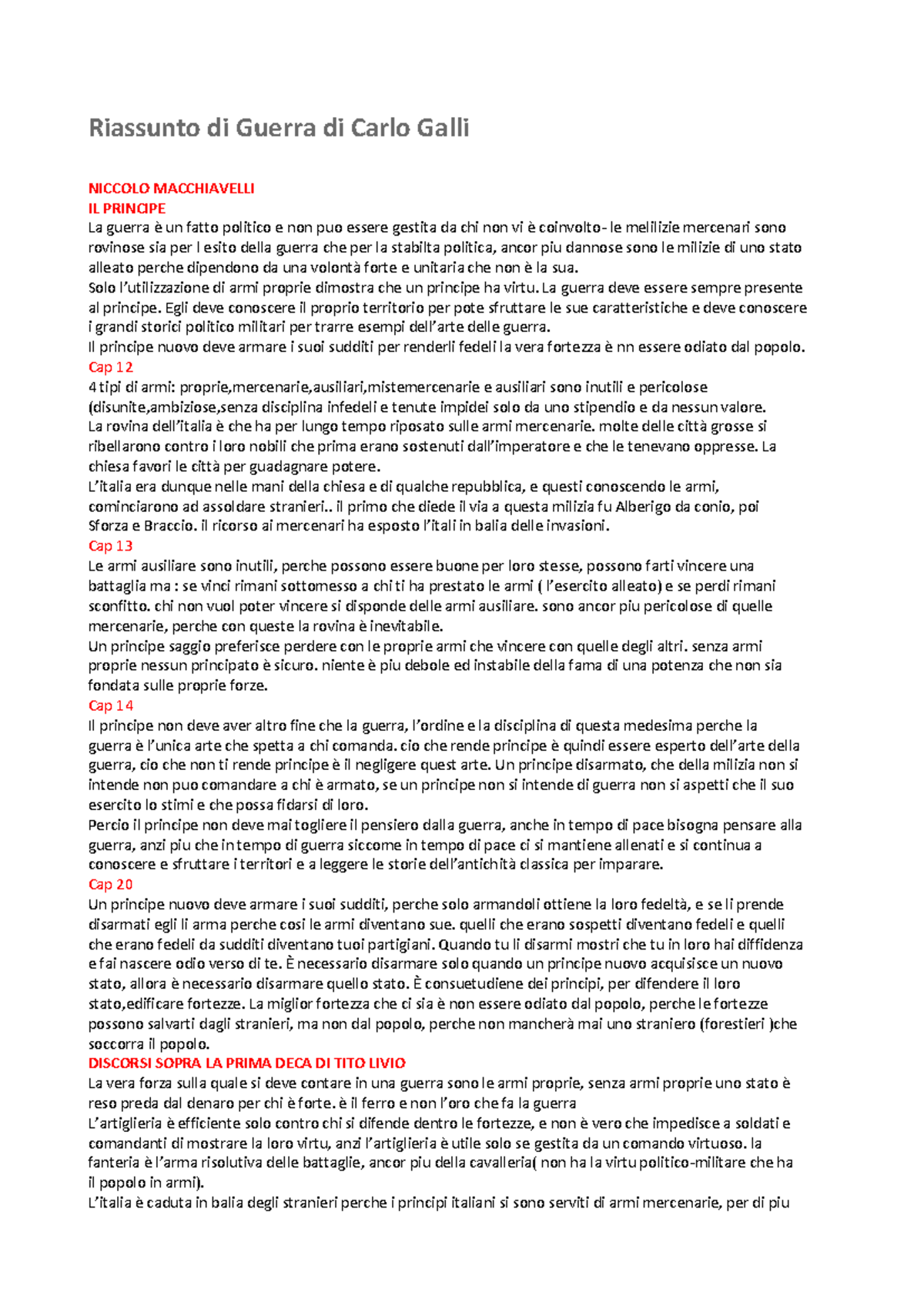 Riassunto di Guerra - ddffffff - Riassunto di Guerra di Carlo Galli ...