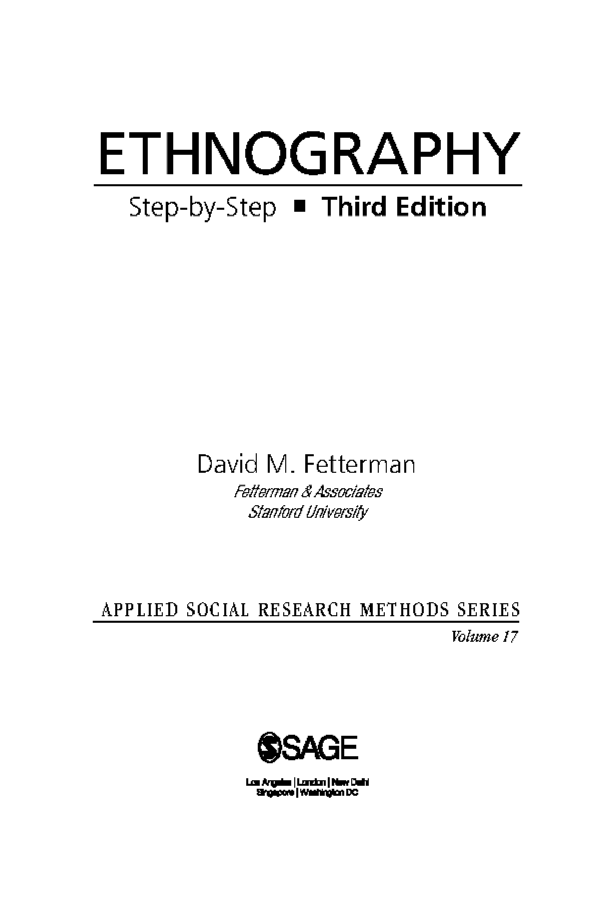 3. The First Step: Ethnographic Research Methodology Guide - Studocu
