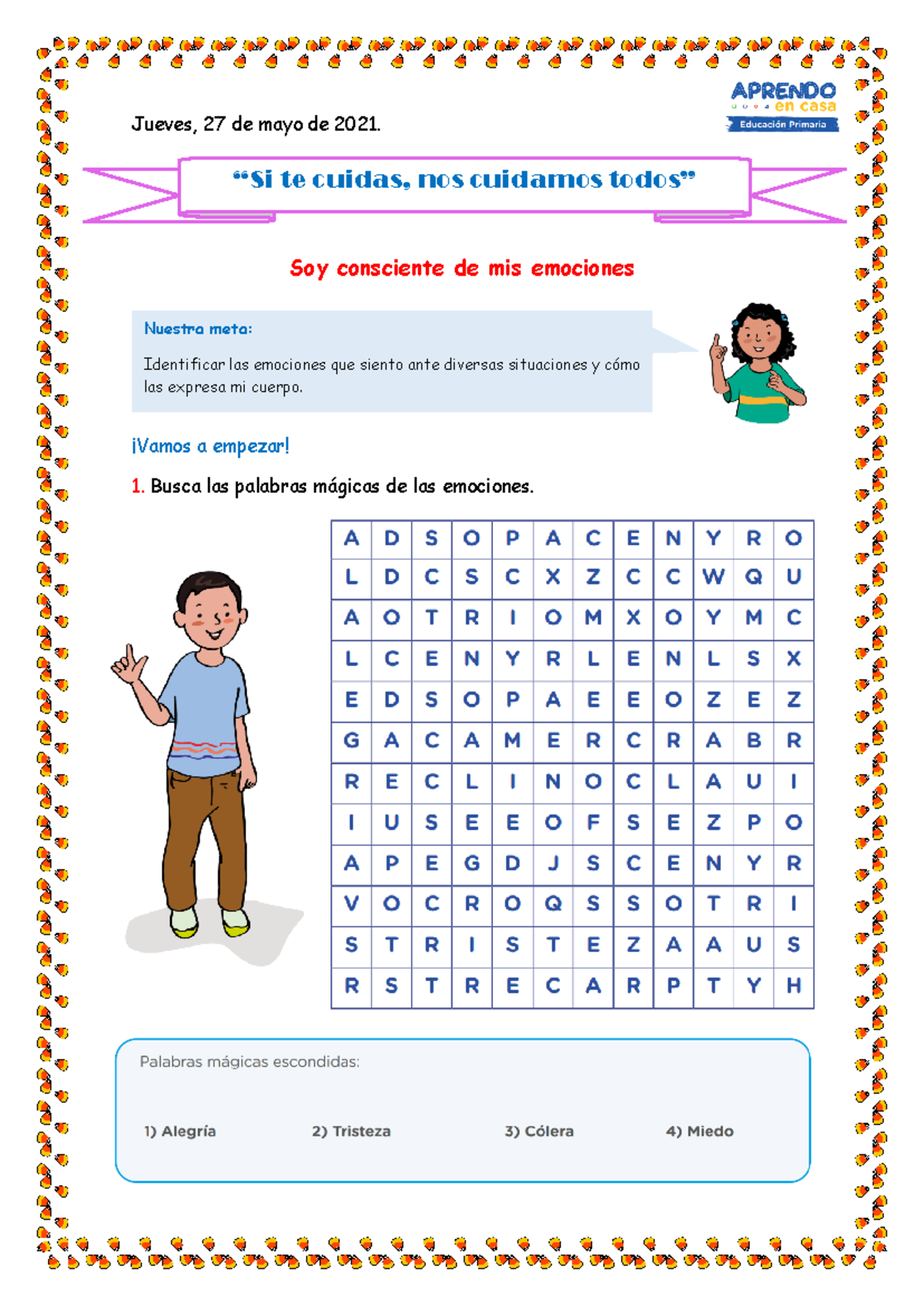 Ficha 4 Tutoria - Consciencia Emocional y Expresión Corporal - Document Preview