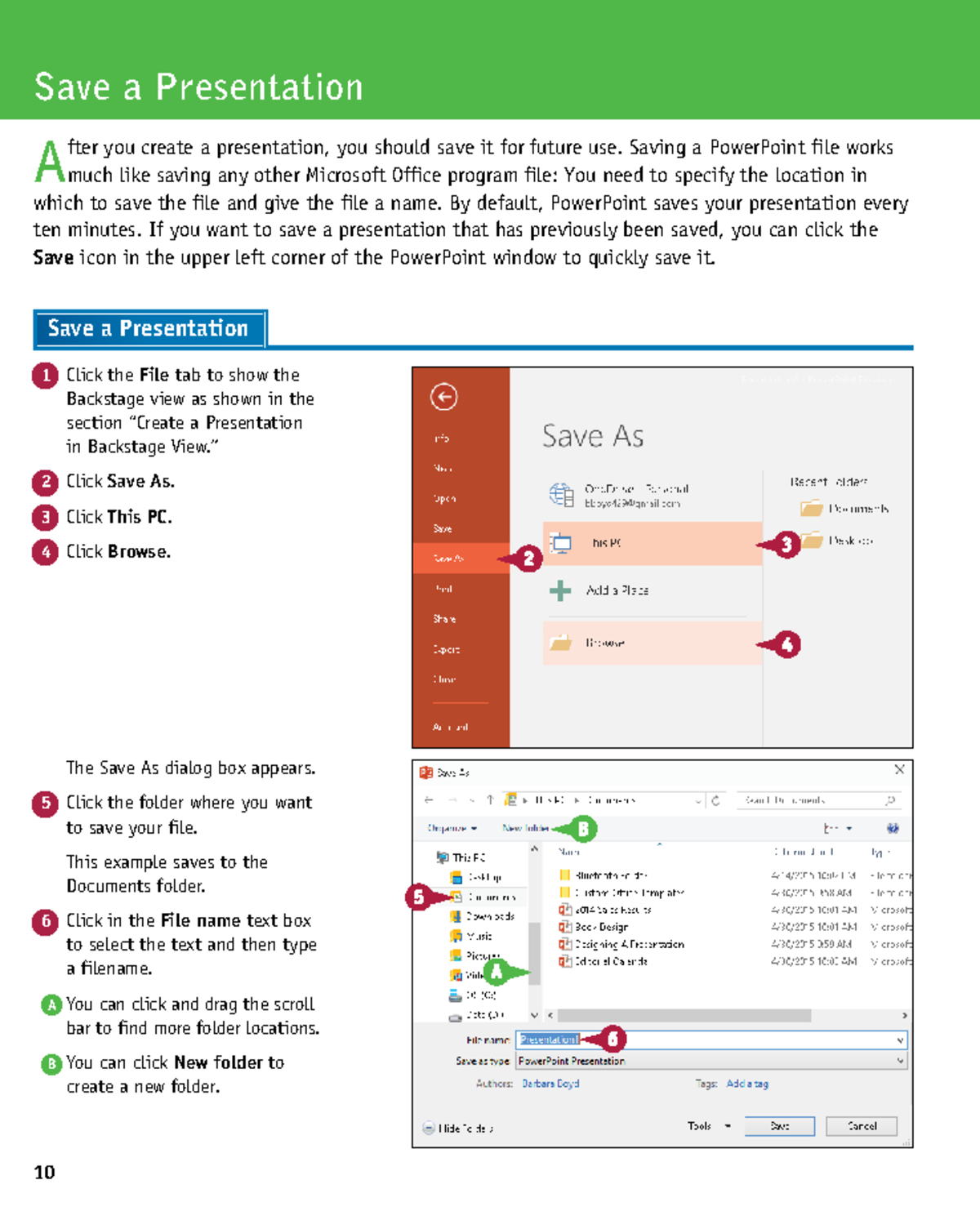 PowerPoint Basics: Save As Instructions for Course 16308 - Studocu