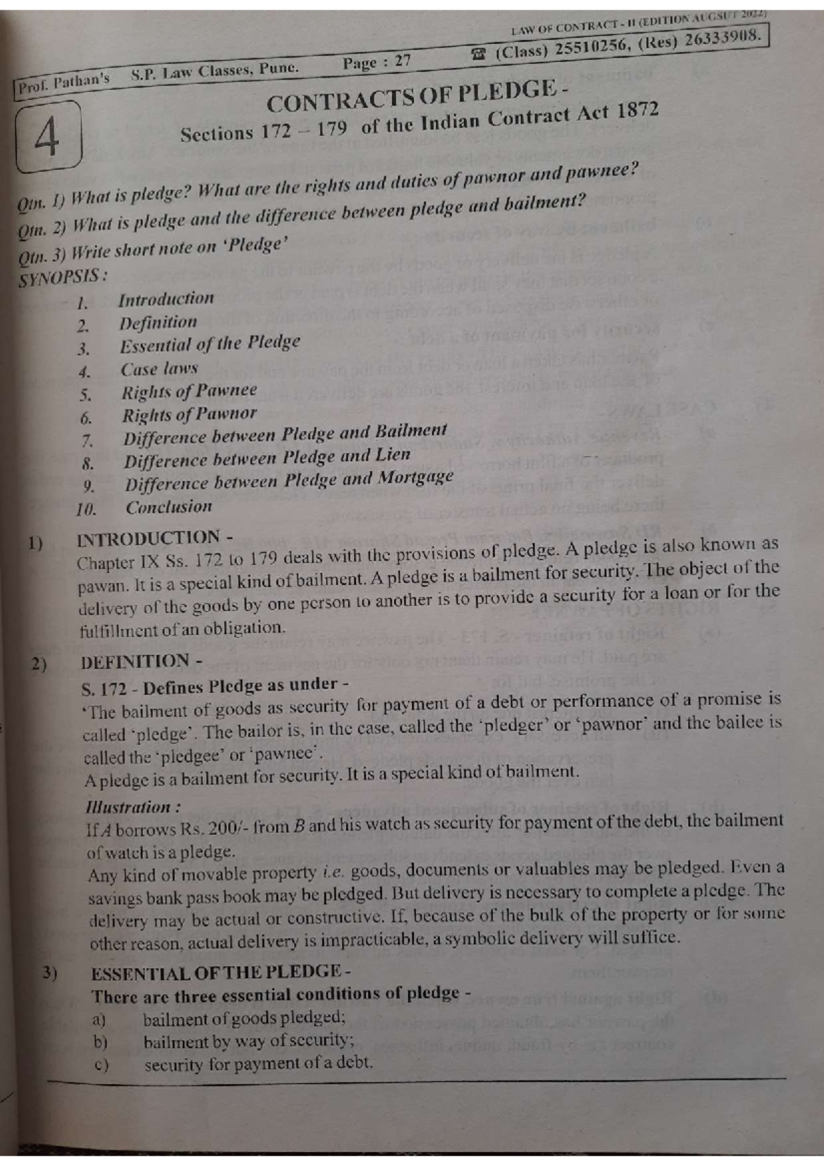 Pathan Modules 4 & 5 - Study Notes for Reference - Studocu