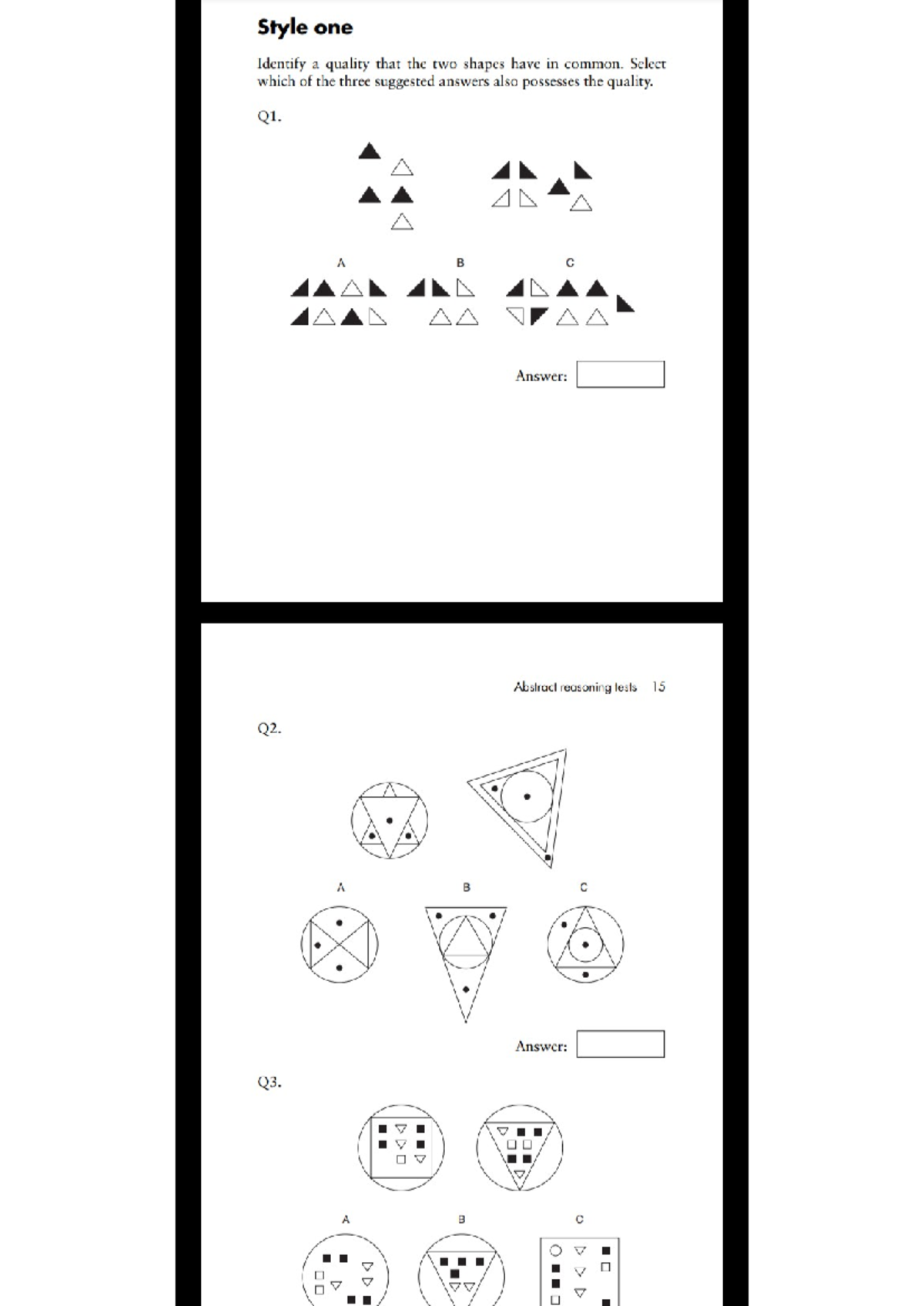 Abstract Reasoning - Notes for Test Preparation - Studocu