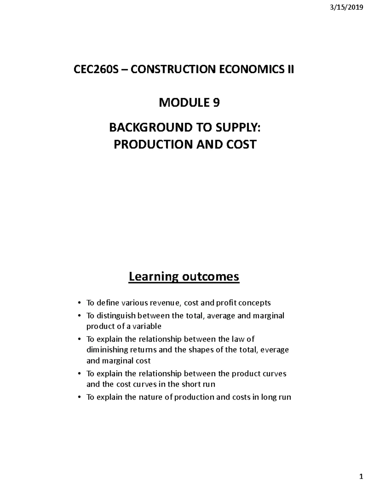 Module 12 - Inflation MCQ Study Questions and Prep Notes - Studocu