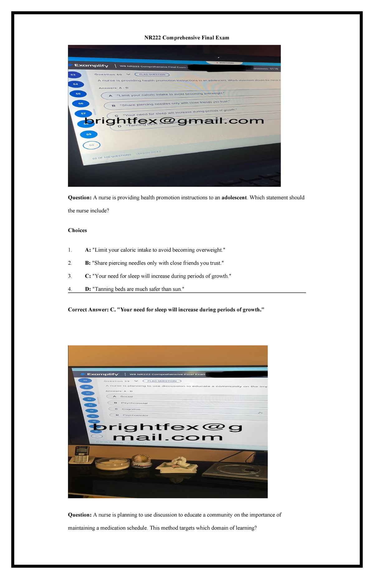 NR222 Comprehensive Final Exam Study Guide 2026 - Studocu