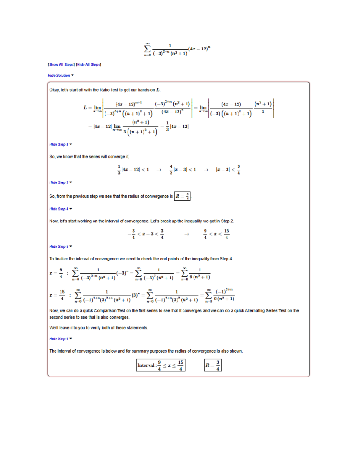 Power Series Convergence: Problem Sheet (Course Code: 00 1) - Studocu