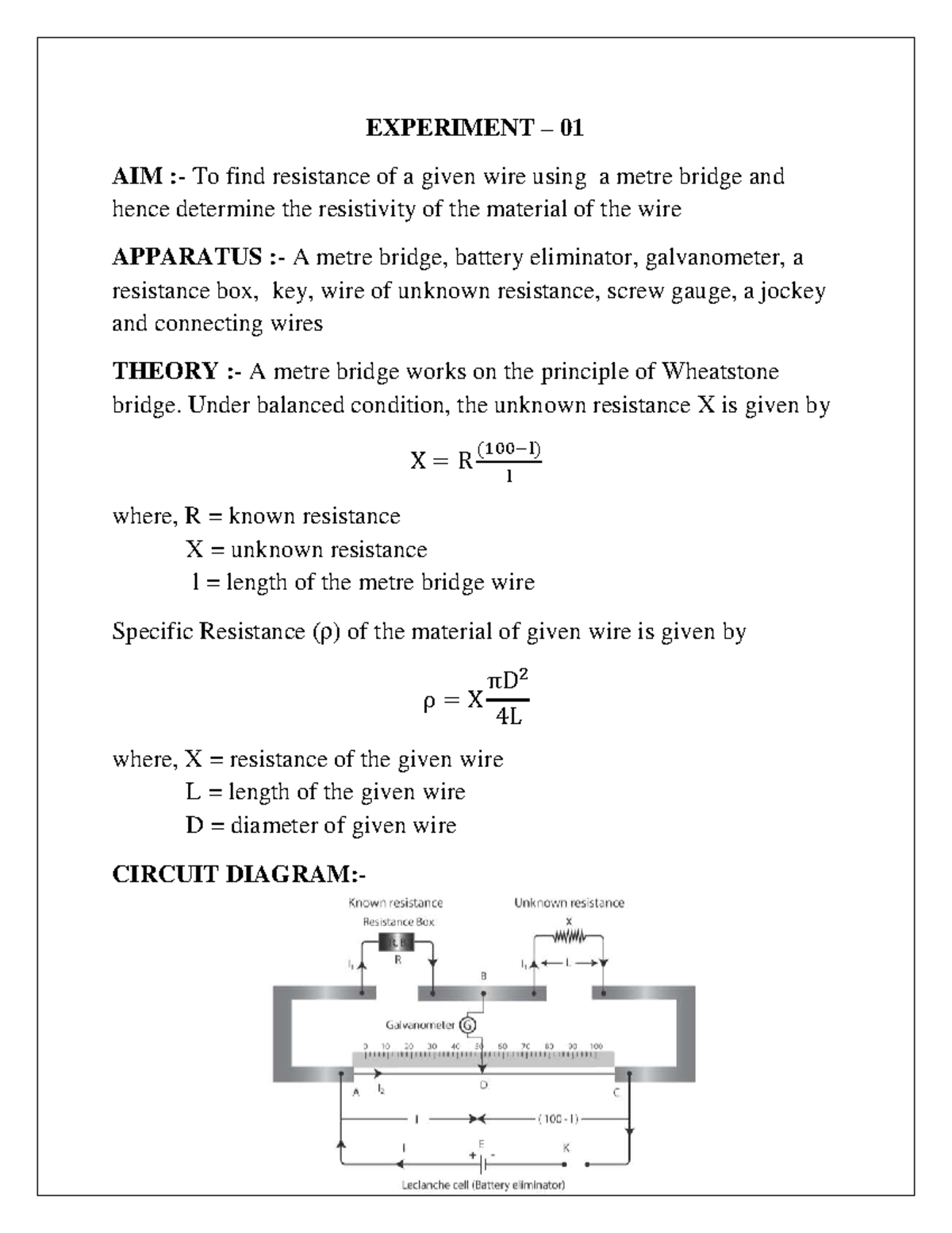 Practical Experiments on Resistance Measurement and Analysis - Studocu