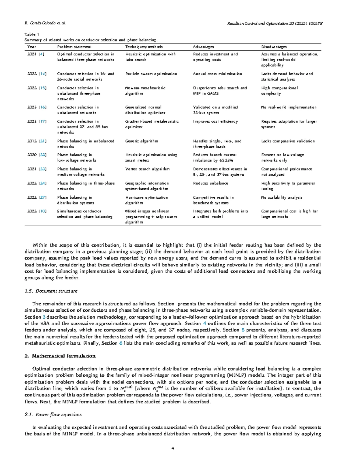 EE 1.3.2. Optimal Phase Balancing and Conductor Selection in Networks ...